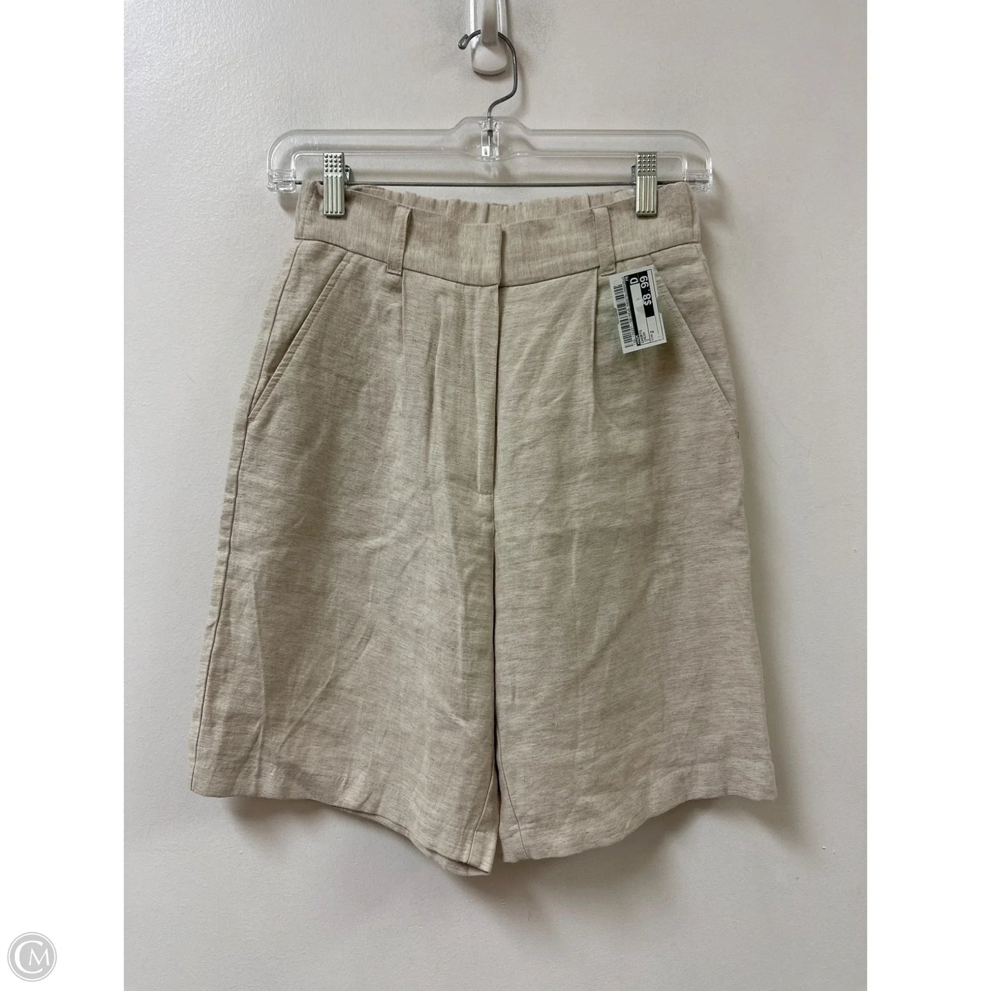 Shorts By H&m In Cream, Size: 2