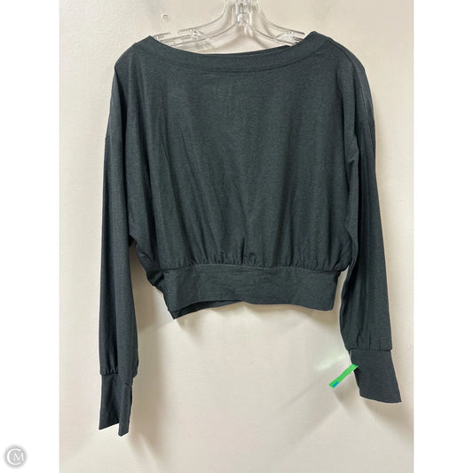 Athletic Top Long Sleeve Crewneck By Old Navy In Grey, Size: Sp