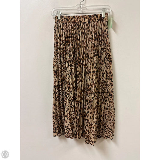Skirt Midi By Clothes Mentor In Animal Print, Size: 2