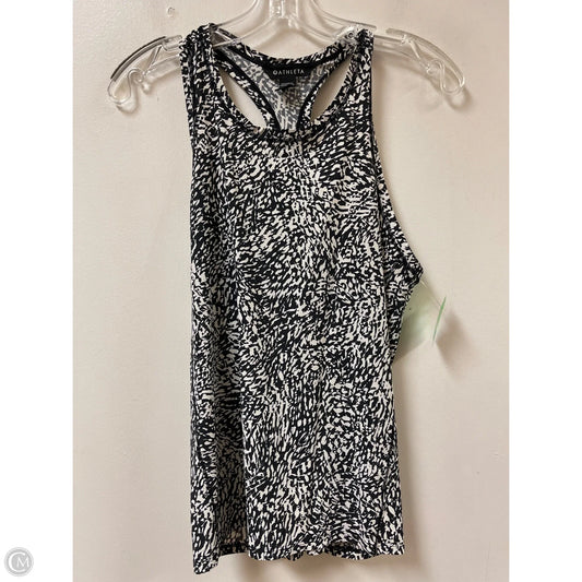 Athletic Tank Top By Athleta In Black & White, Size: S