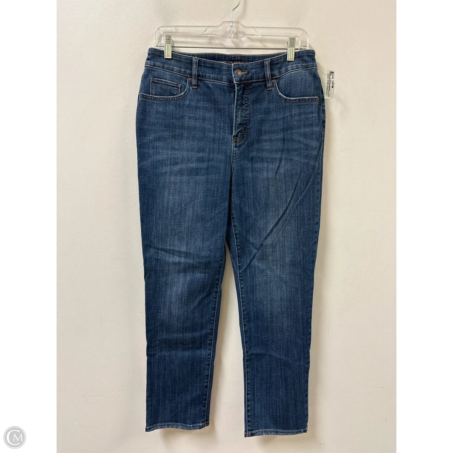 Jeans Cropped By Chicos In Blue Denim, Size: 8