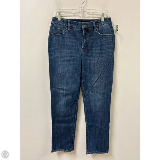 Jeans Cropped By Chicos In Blue Denim, Size: 8