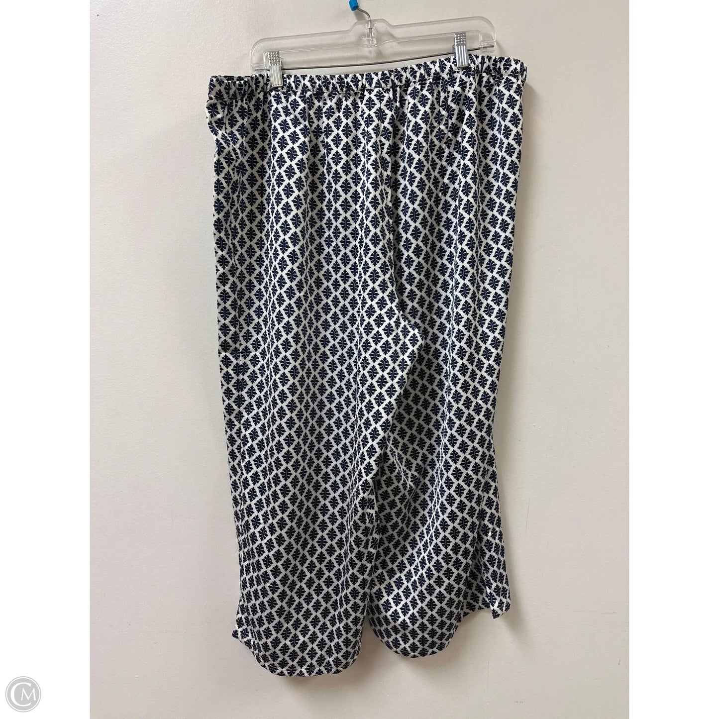 Pants Wide Leg By J. Jill In Blue & White, Size: 20