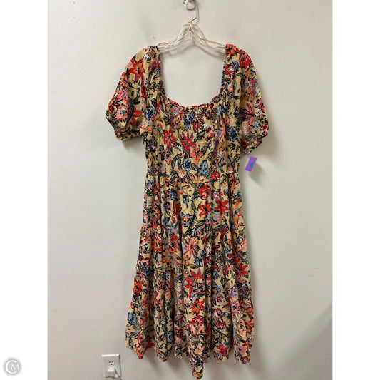 Dress Casual Maxi By Sonoma In Floral Print, Size: L