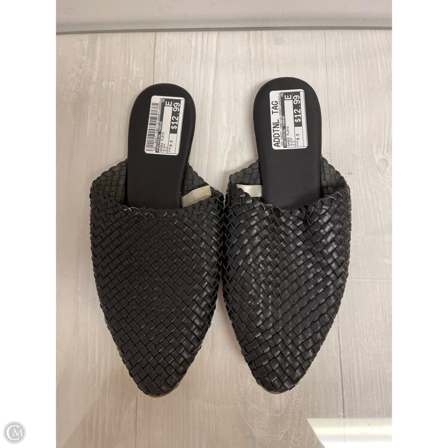Shoes Flats By Universal Thread In Black, Size: 9.5