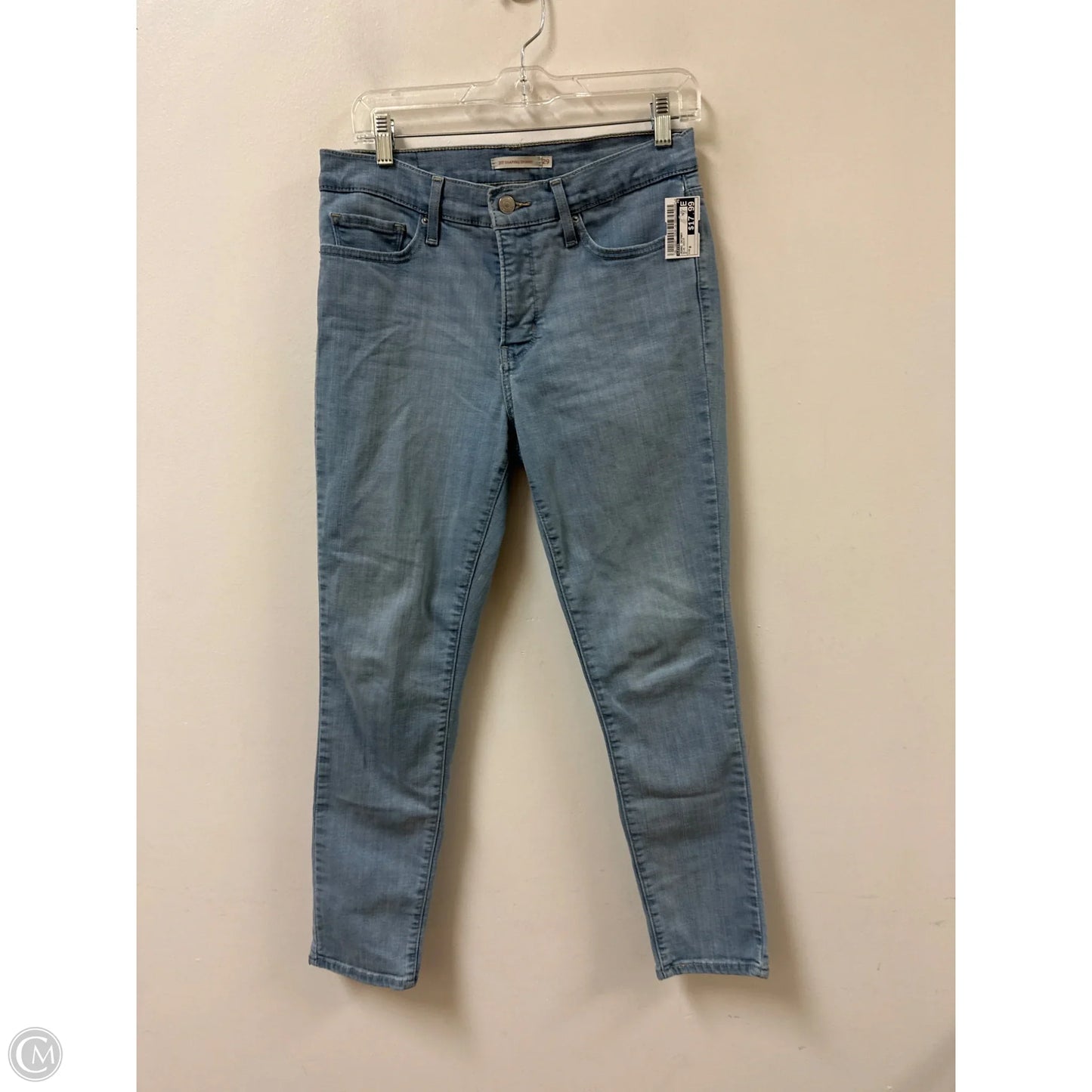 Jeans Skinny By Levis In Blue Denim, Size: 8