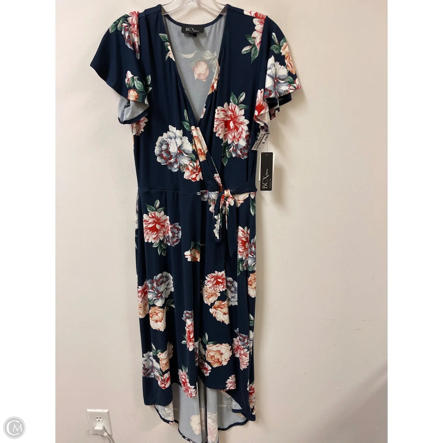 Dress Casual Midi By Bcx In Navy, Size: Xl
