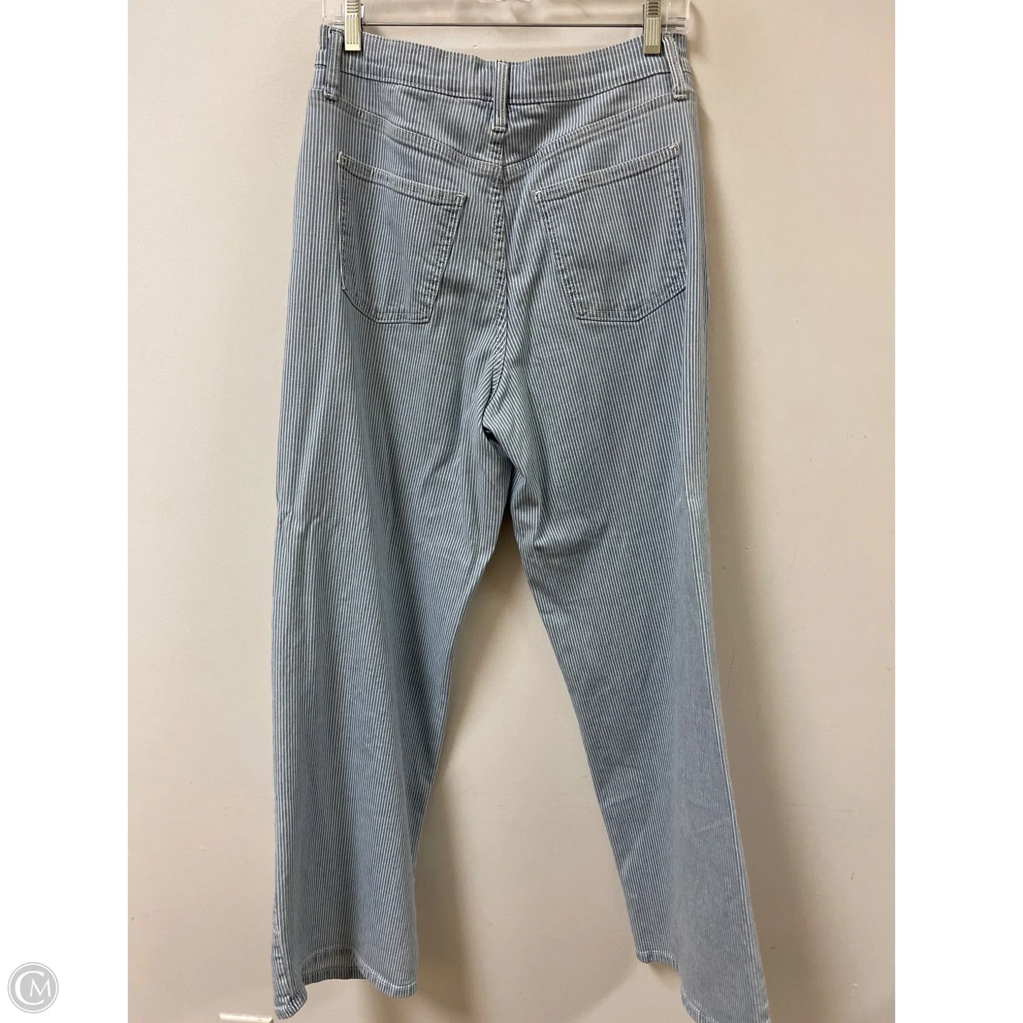 Jeans Wide Leg By Universal Thread In Blue & White, Size: 8