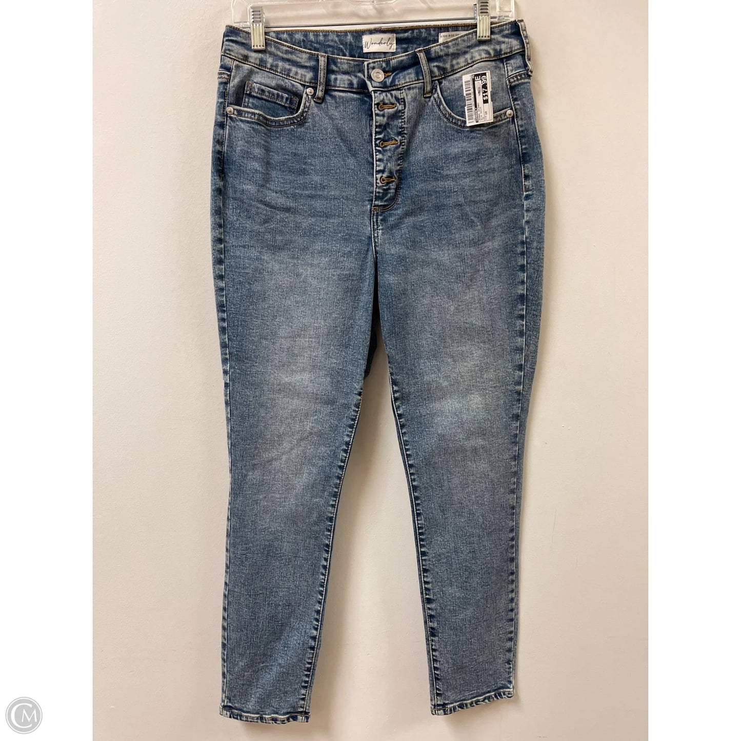 Jeans Skinny By Wonderly In Blue Denim, Size: 10