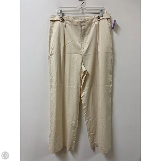 Pants Wide Leg By Wonderly In Cream, Size: 14p