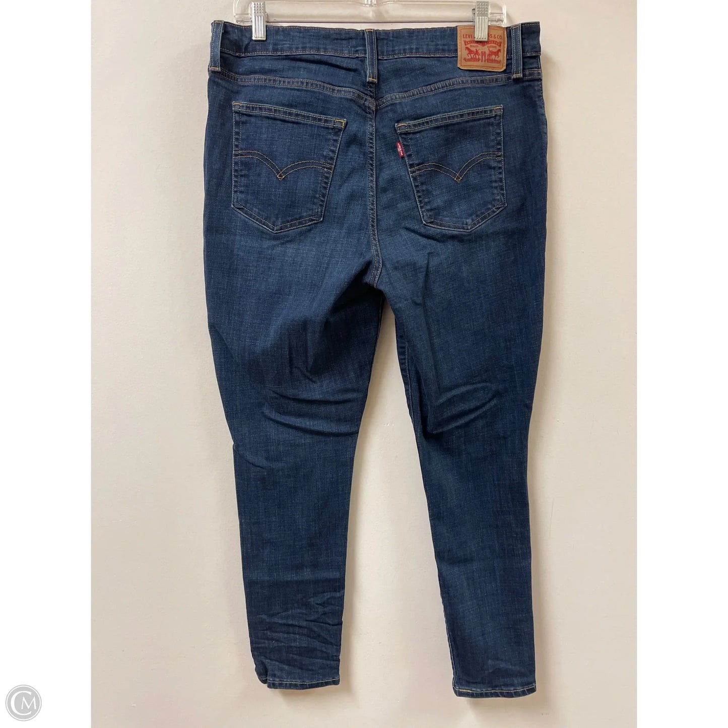 Jeans Skinny By Levis In Blue Denim, Size: 16