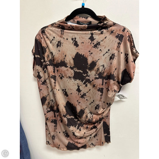 Top Short Sleeve By French Connection In Brown, Size: Xl