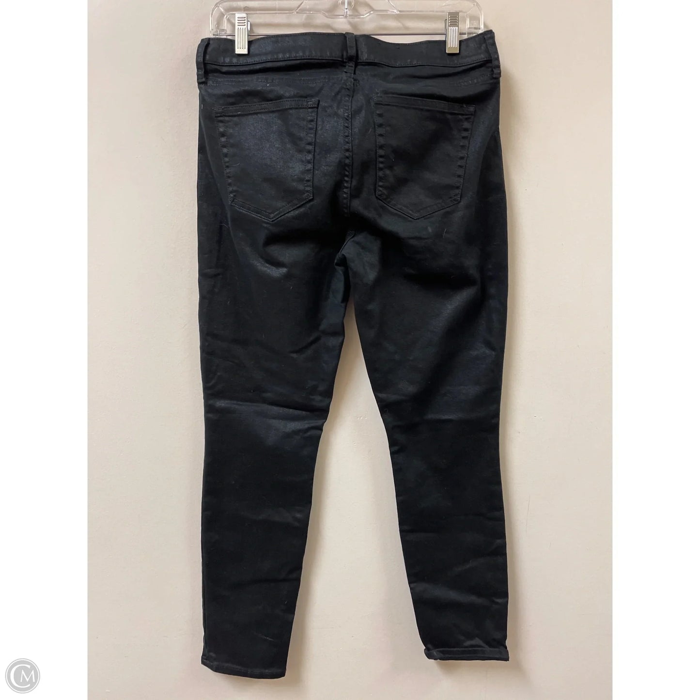Jeans Skinny By Gap In Black Denim, Size: 10