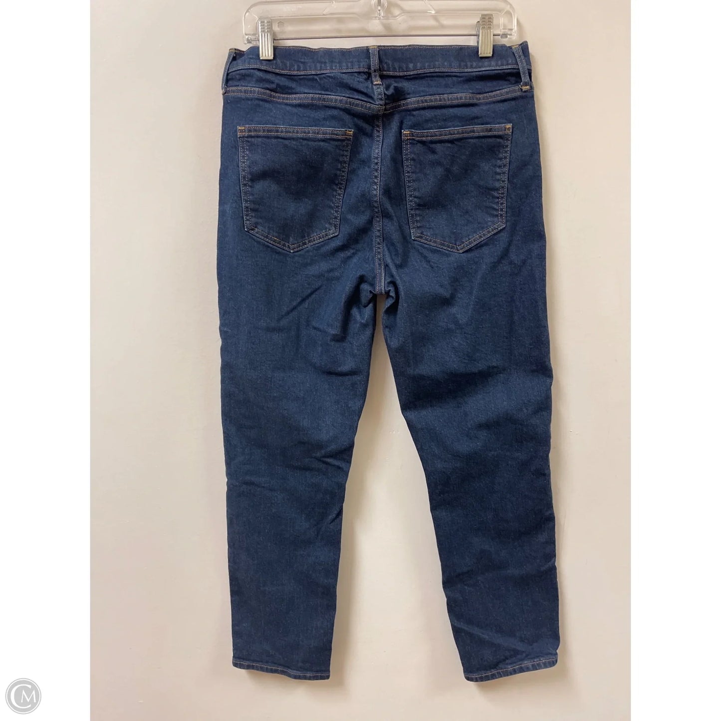 Jeans Straight By Gap In Blue Denim, Size: 12