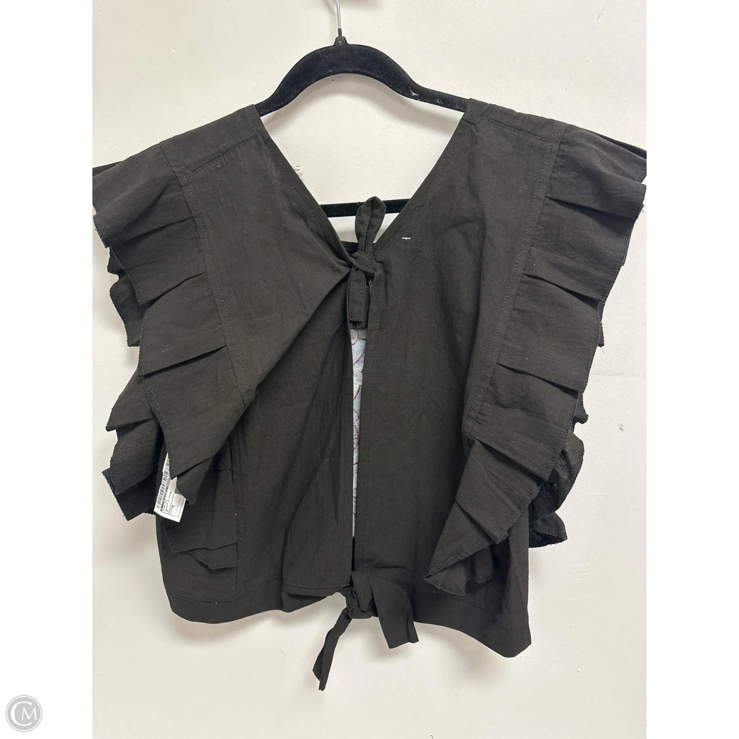 Top Short Sleeve By Clothes Mentor In Black & Pink, Size: M