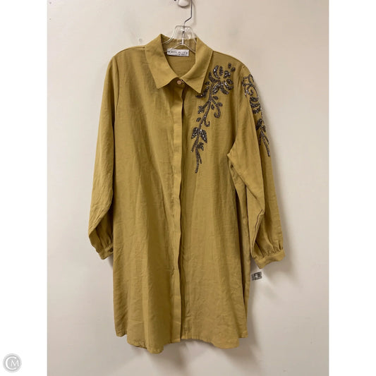 Dress Casual Midi By Clothes Mentor In Brown, Size: Xl