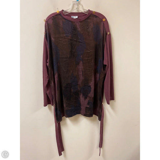 Tunic Long Sleeve By Clothes Mentor In Red, Size: Xl