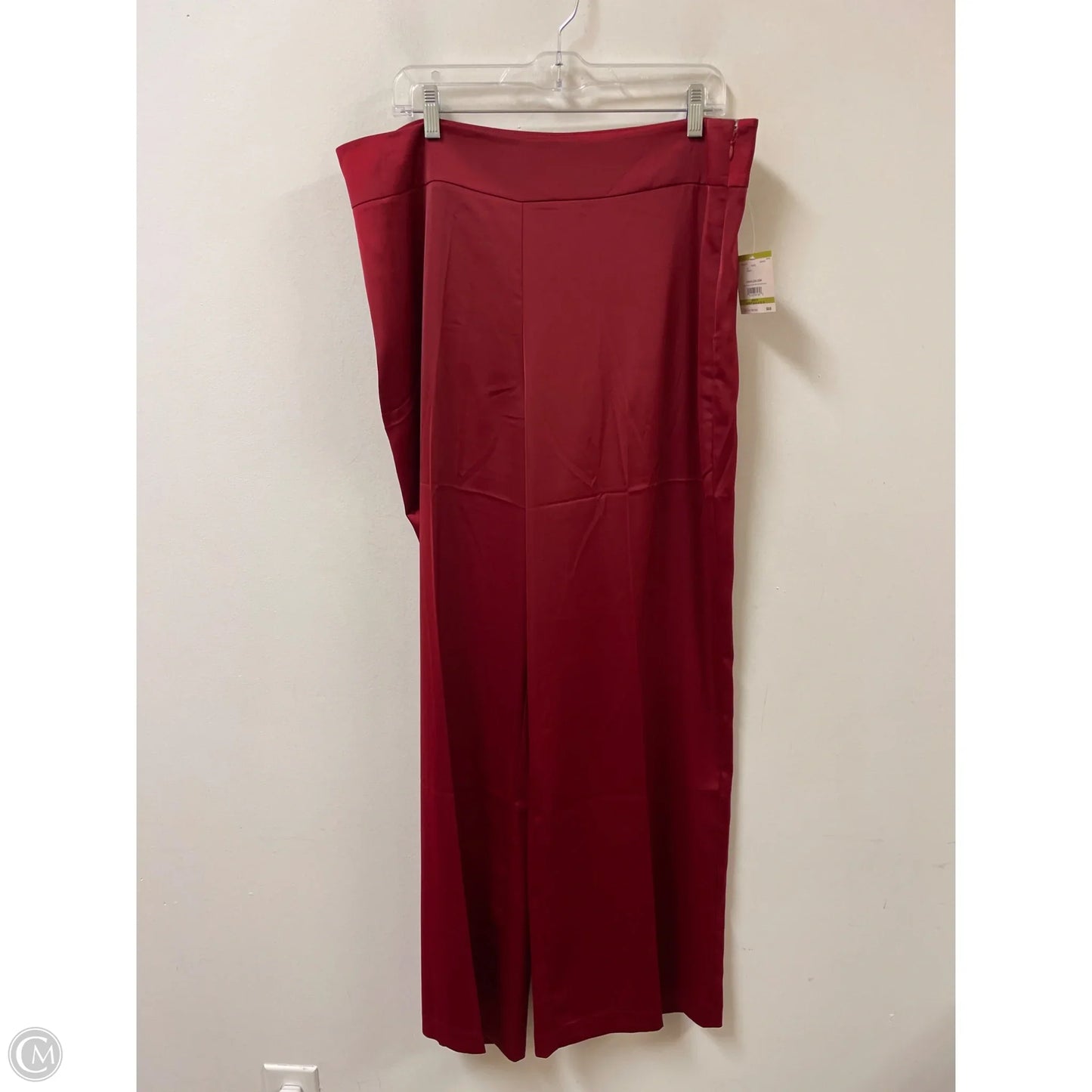 Pants Wide Leg By Anne Klein In Red, Size: 14