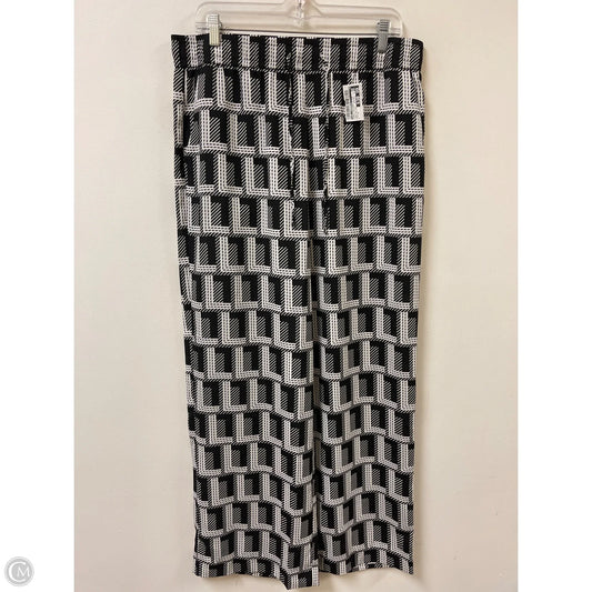 Pants Designer By Karl Lagerfeld In Black & White, Size: 12