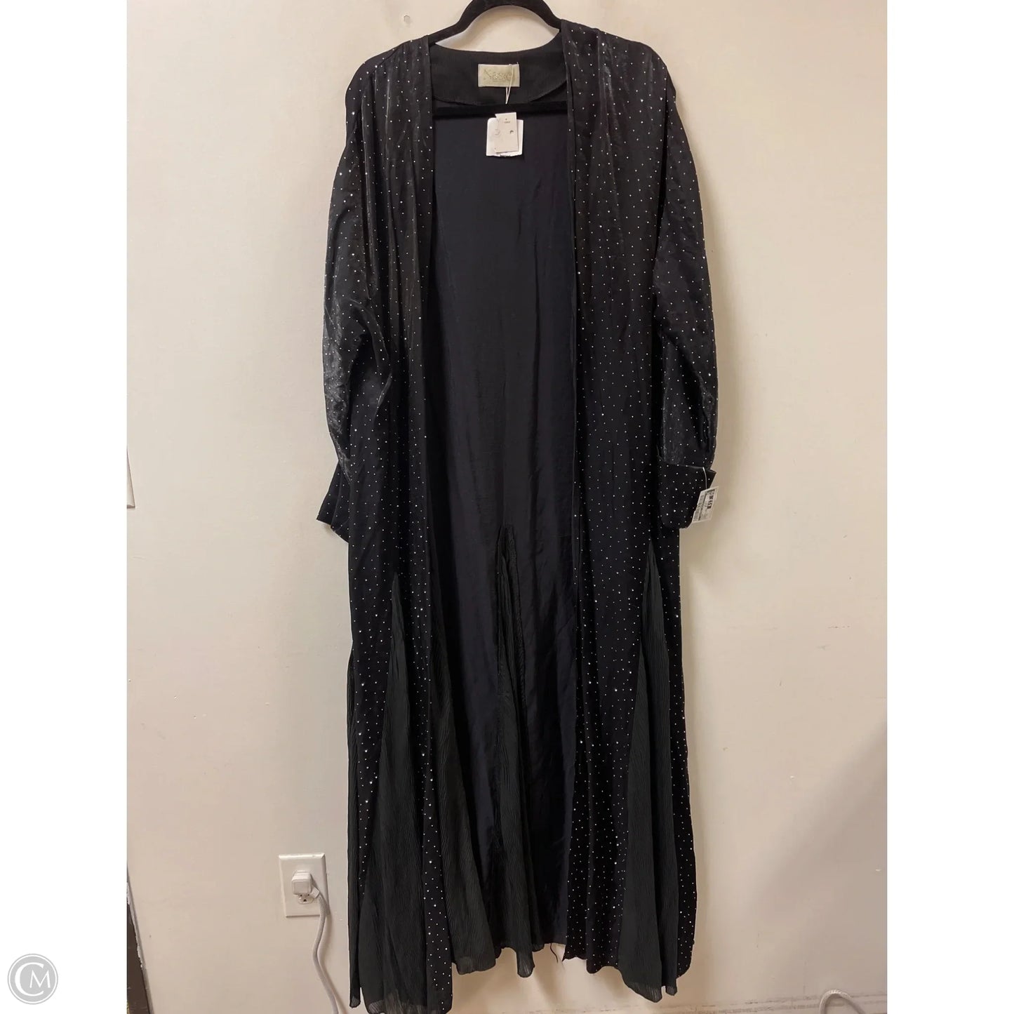 Kimono By Clothes Mentor In Black, Size: Xl
