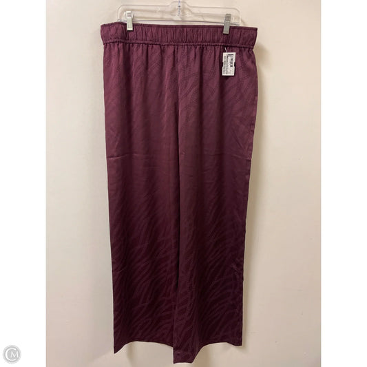 Pants Wide Leg By Michael By Michael Kors In Red, Size: 16
