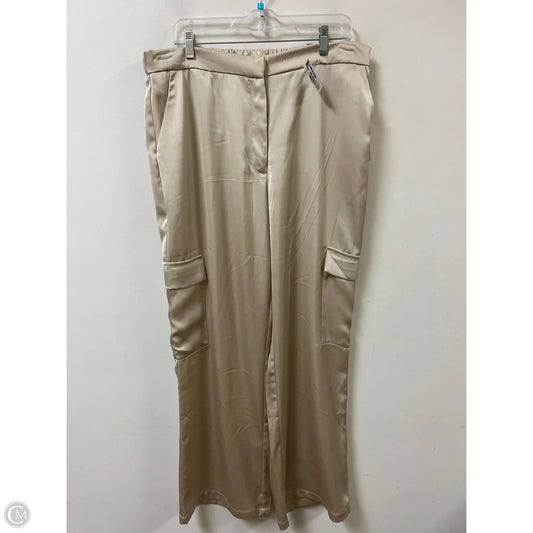 Pants Wide Leg By Clothes Mentor In Cream, Size: 14