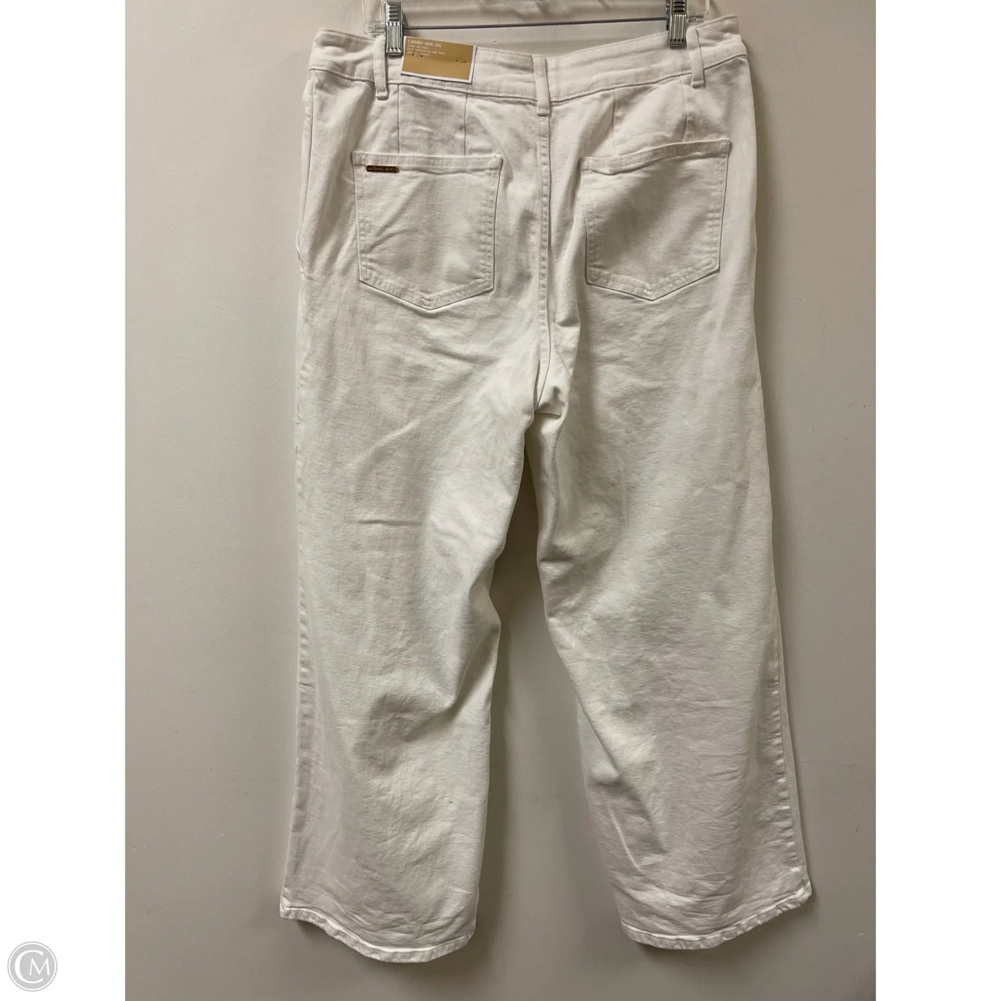 Jeans Wide Leg By Michael By Michael Kors In White Denim, Size: 14