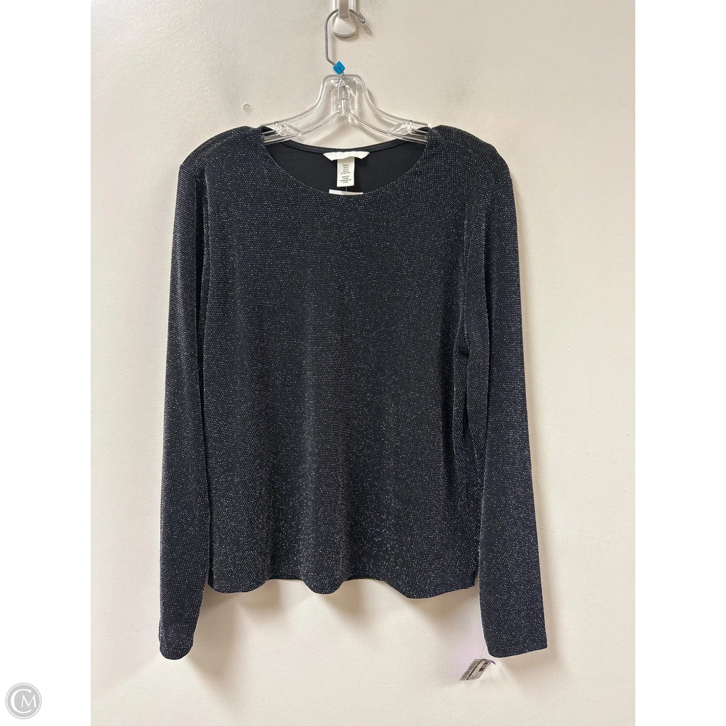 Top Long Sleeve By H&m In Black, Size: Xl
