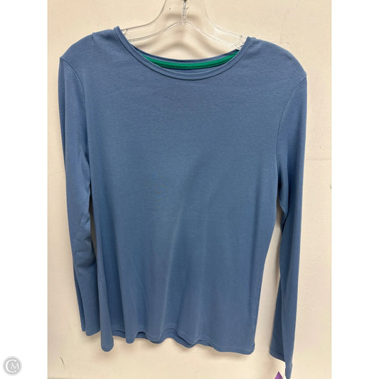 Top Long Sleeve By Talbots In Blue, Size: M