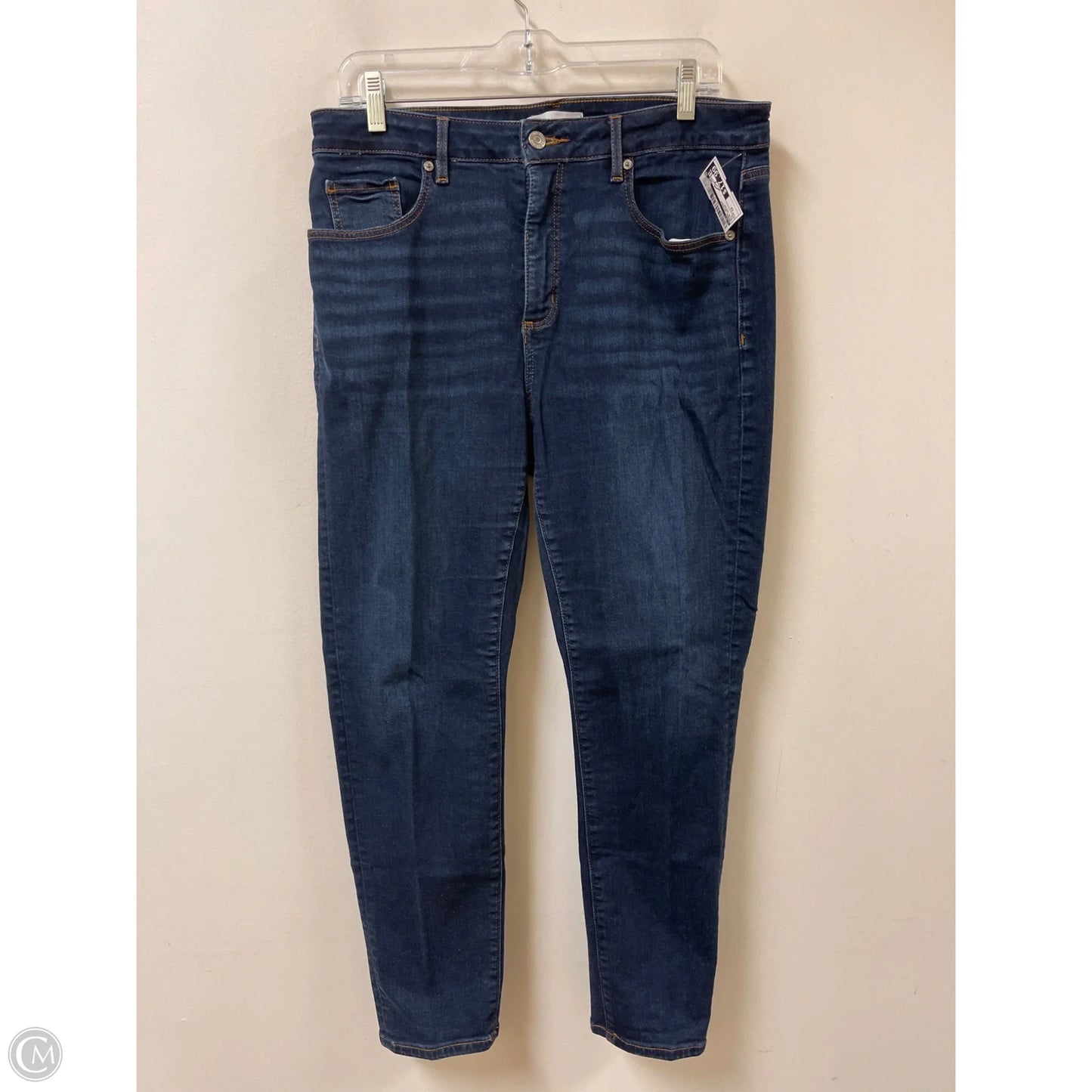 Jeans Skinny By Loft In Blue Denim, Size: 12
