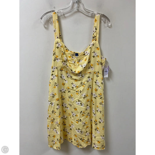 Dress Casual Short By Old Navy In Yellow, Size: L