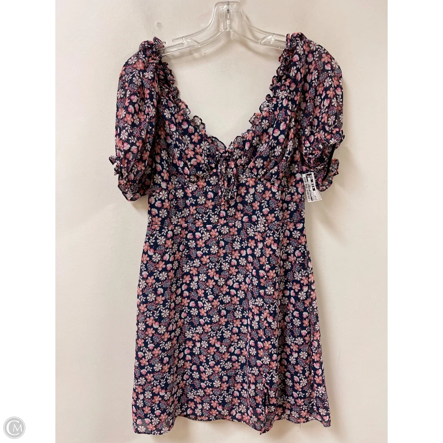 Dress Casual Short By Clothes Mentor In Blue & Pink, Size: M