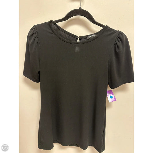 Top Short Sleeve By Express In Black, Size: S