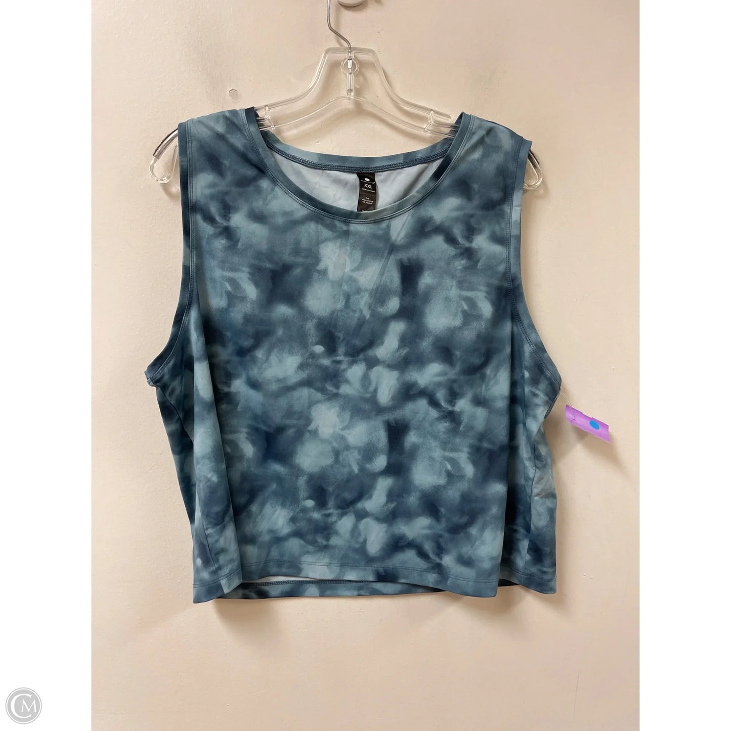 Athletic Tank Top By Yogalicious In Blue, Size: 1x