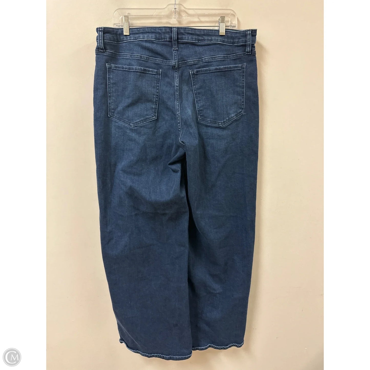 Jeans Wide Leg By Quince In Blue Denim, Size: 16
