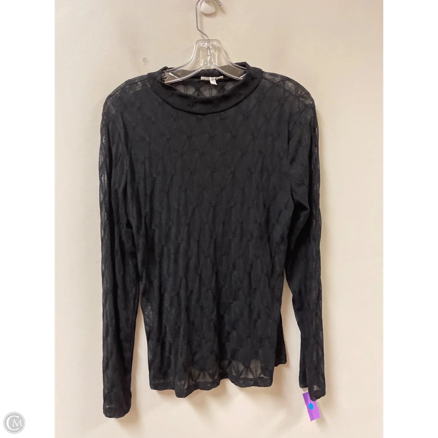 Top Long Sleeve By Maurices In Black, Size: L
