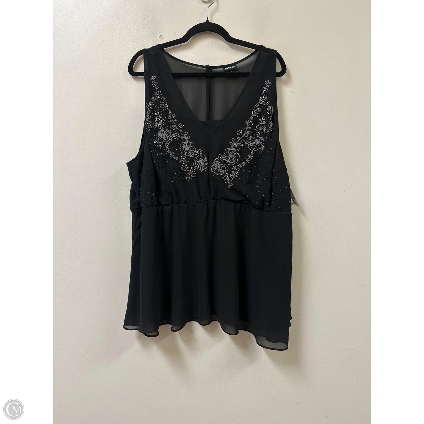 Top Sleeveless By Torrid In Black, Size: 3x