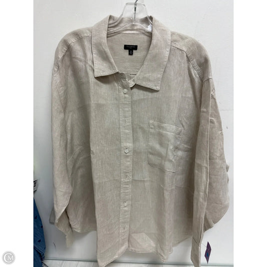 Blouse Long Sleeve By Talbots In Cream, Size: 3x