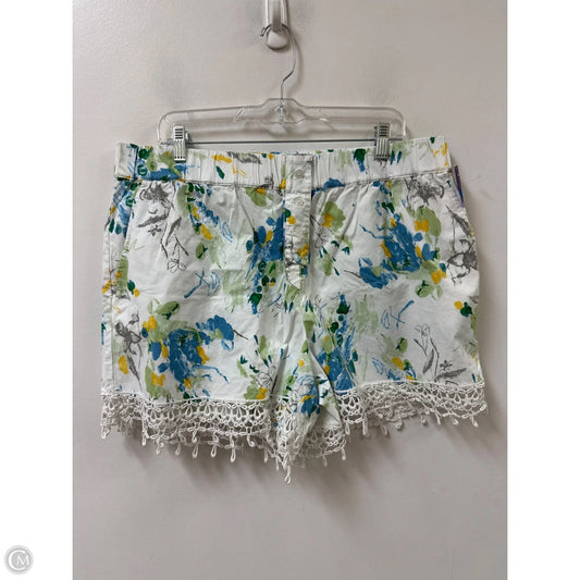 Shorts By Anthropologie In Blue & White, Size: 16