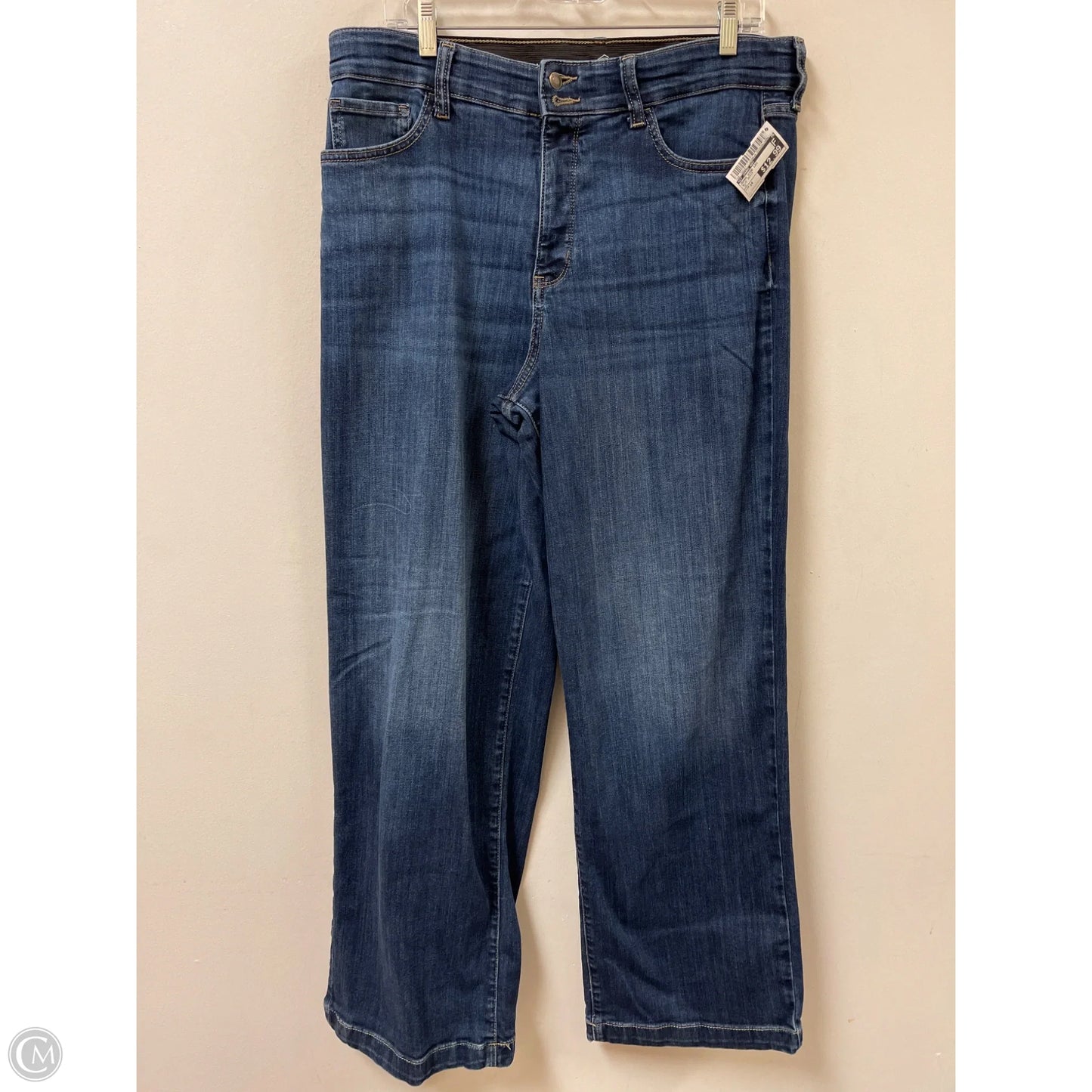 Jeans Wide Leg By St Johns Bay In Blue Denim, Size: 14