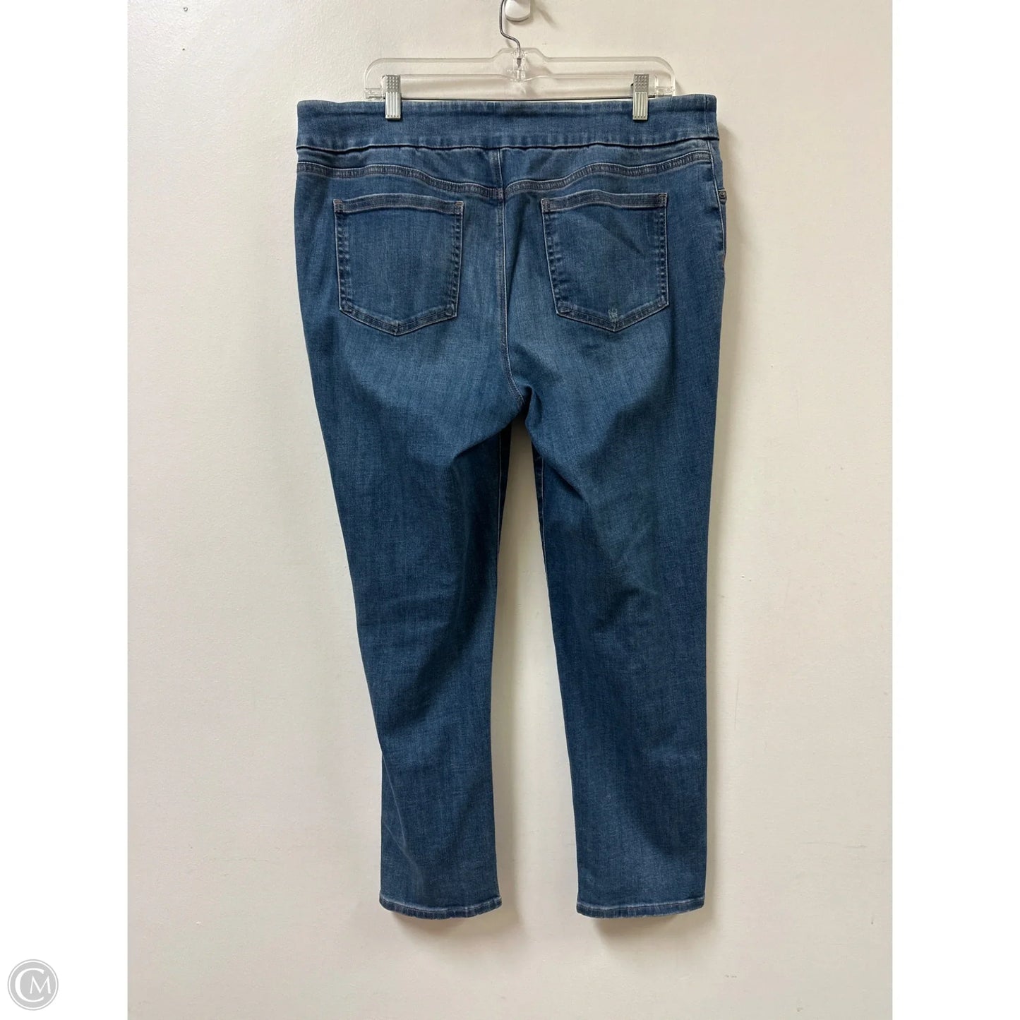 Jeans Skinny By Chicos In Blue Denim, Size: 14