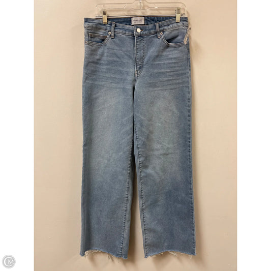 Jeans Flared By Crown And Ivy In Blue Denim, Size: 8