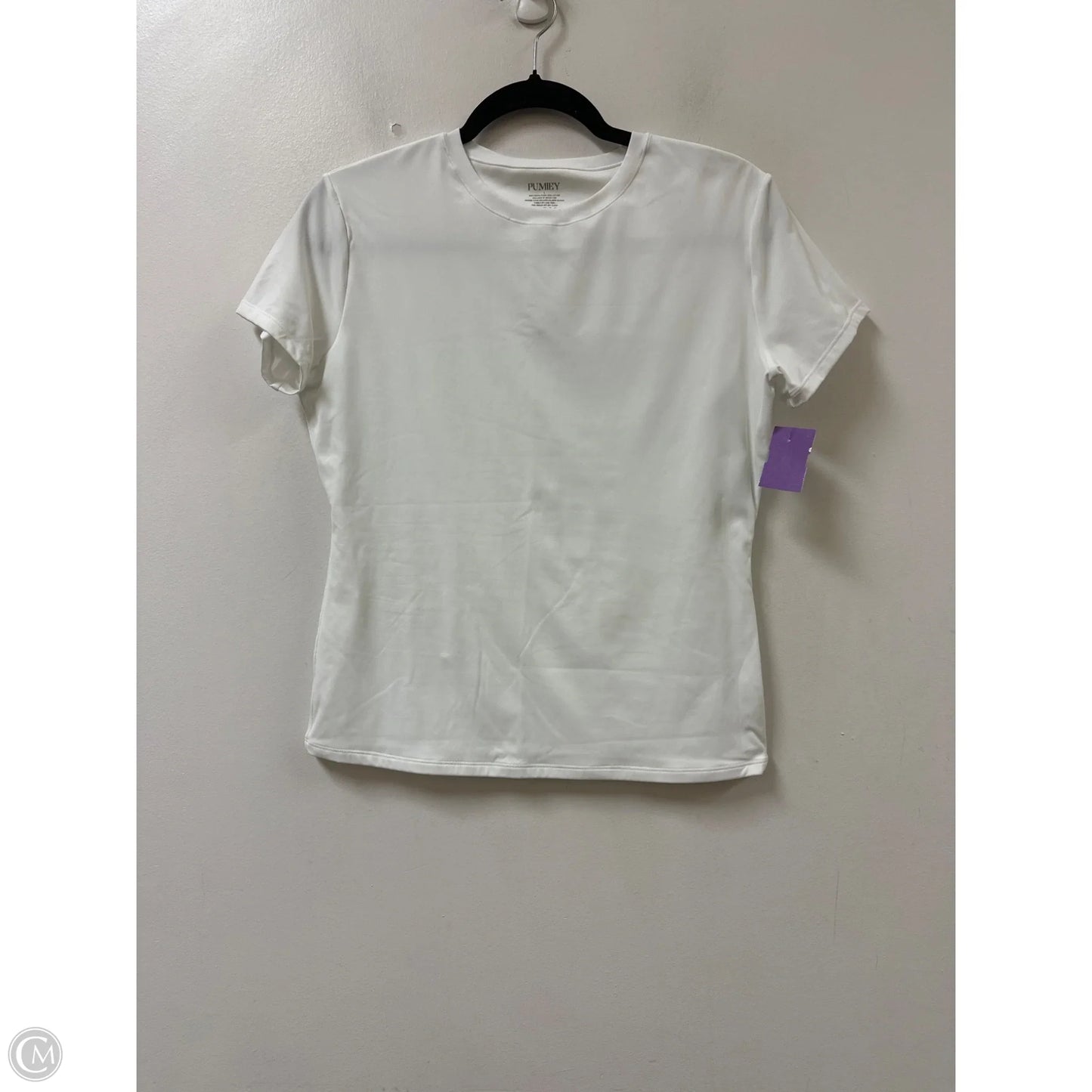 Top Short Sleeve By Clothes Mentor In White, Size: L