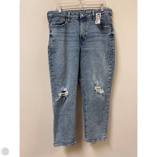 Jeans Straight By Old Navy In Blue Denim, Size: 14
