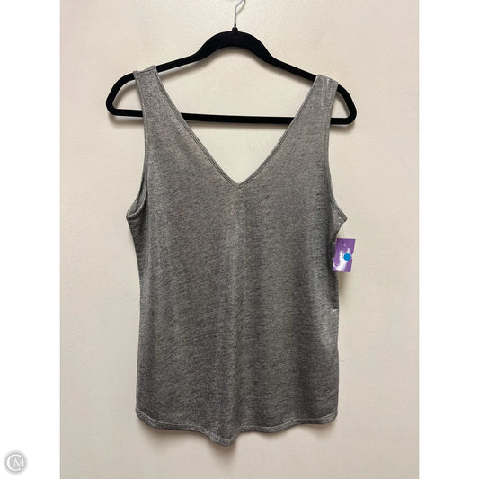 Top Sleeveless By Clothes Mentor In Silver, Size: M