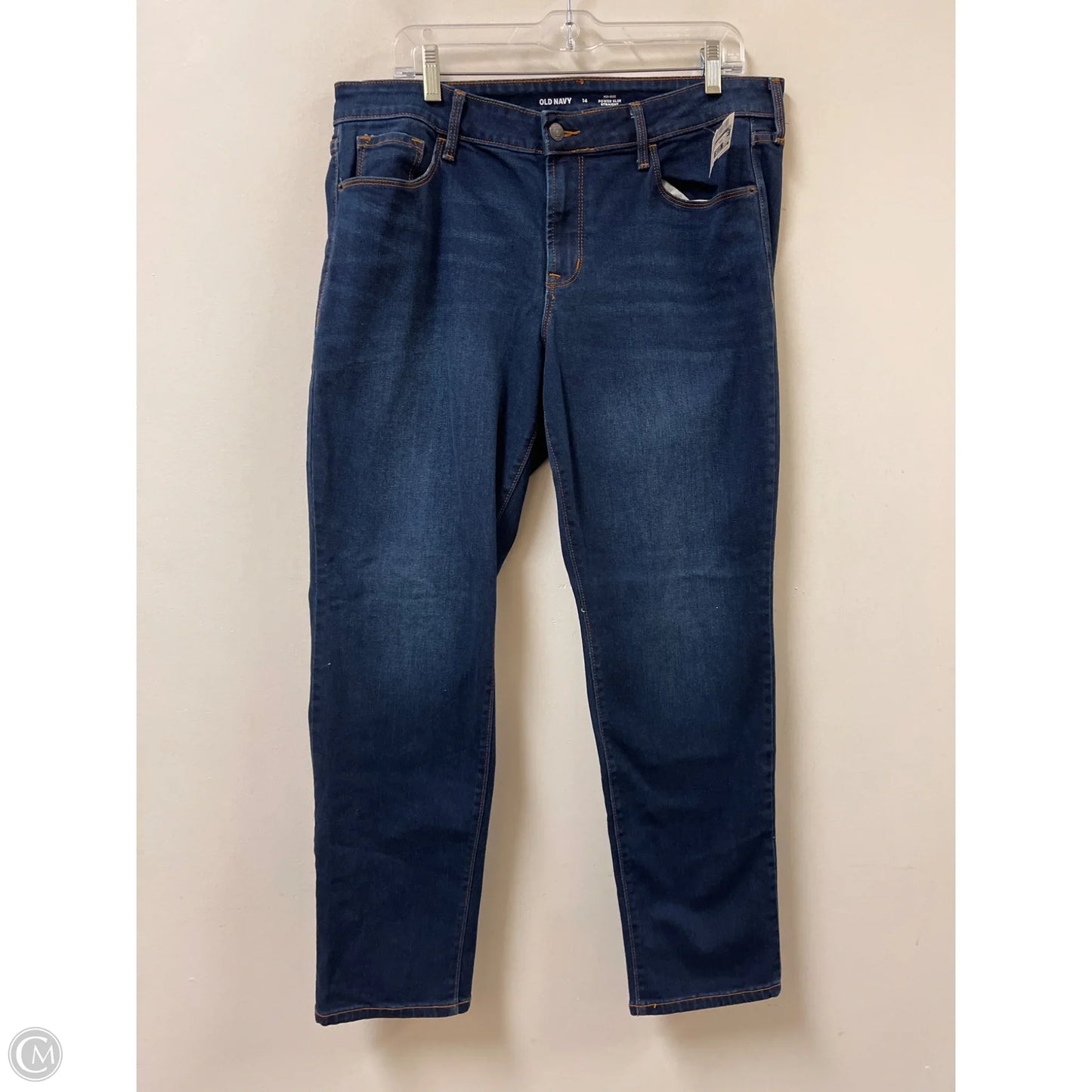 Jeans Straight By Old Navy In Blue Denim, Size: 14