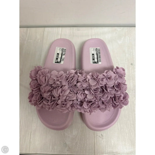 Sandals Flats By Skechers In Purple, Size: 8