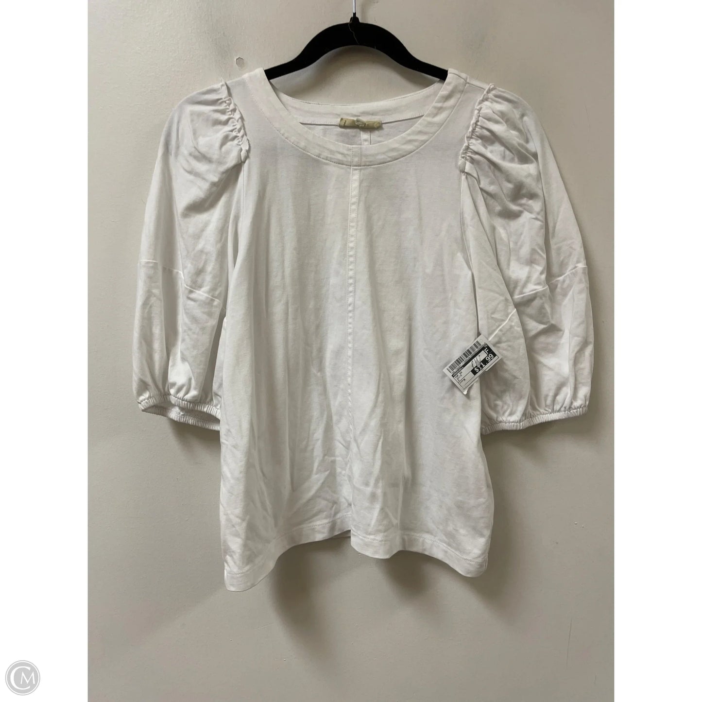 Top Short Sleeve By Madewell In White, Size: M