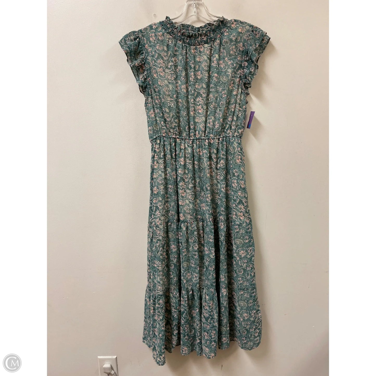 Dress Casual Maxi By Hayden La In Green & Pink, Size: M