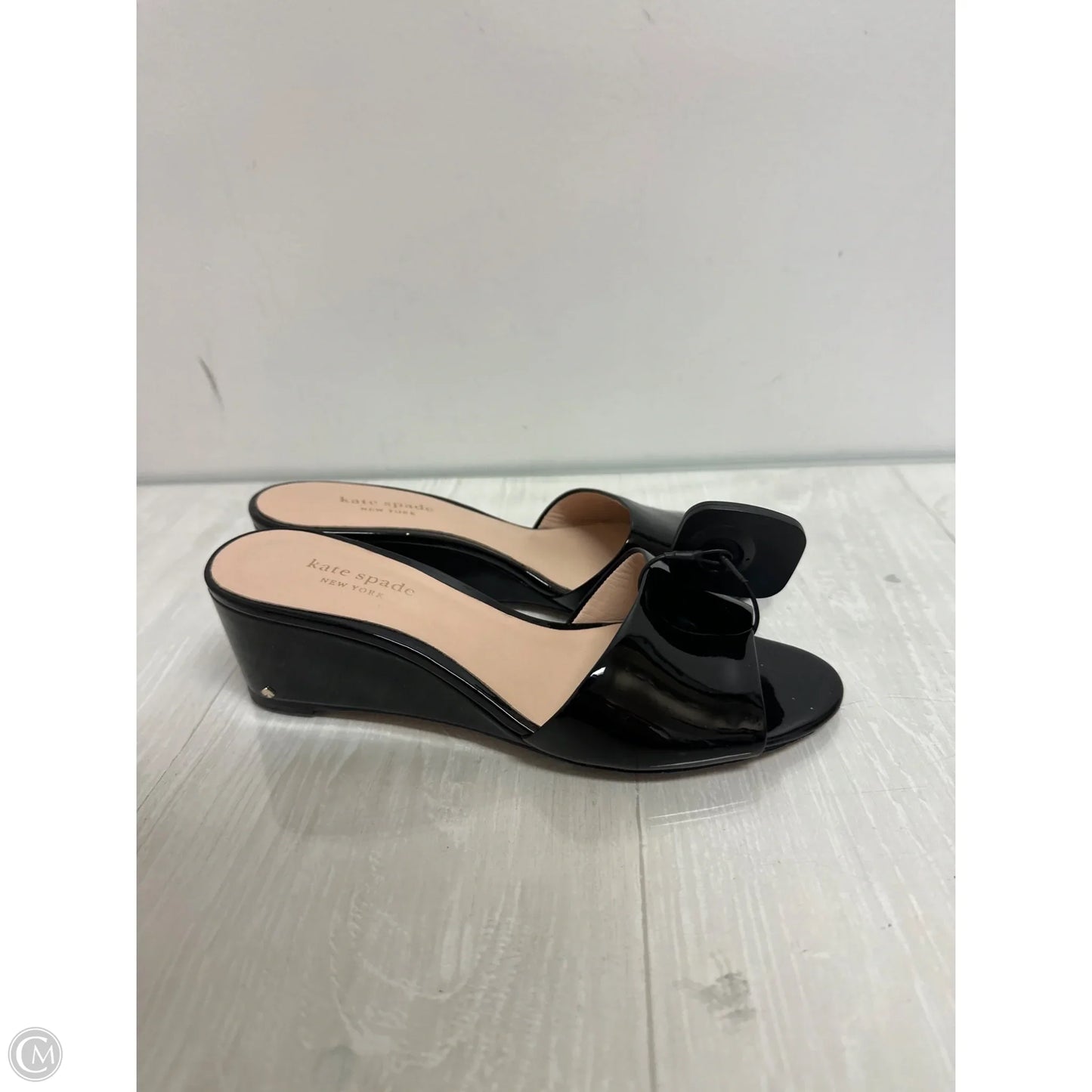 Sandals Designer By Kate Spade In Black, Size: 7.5